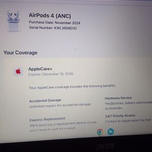 Apple AirPods 4 with AppleCare